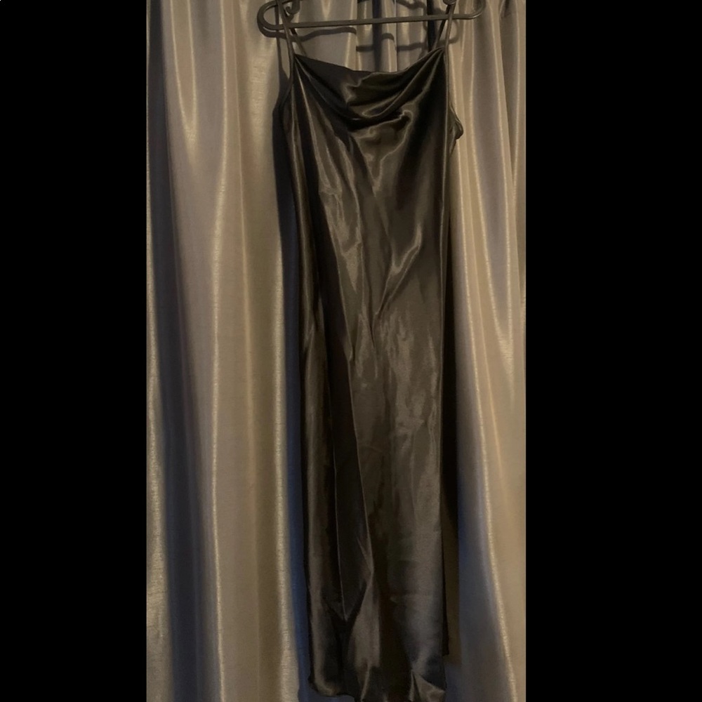 Bebe satin midi dress